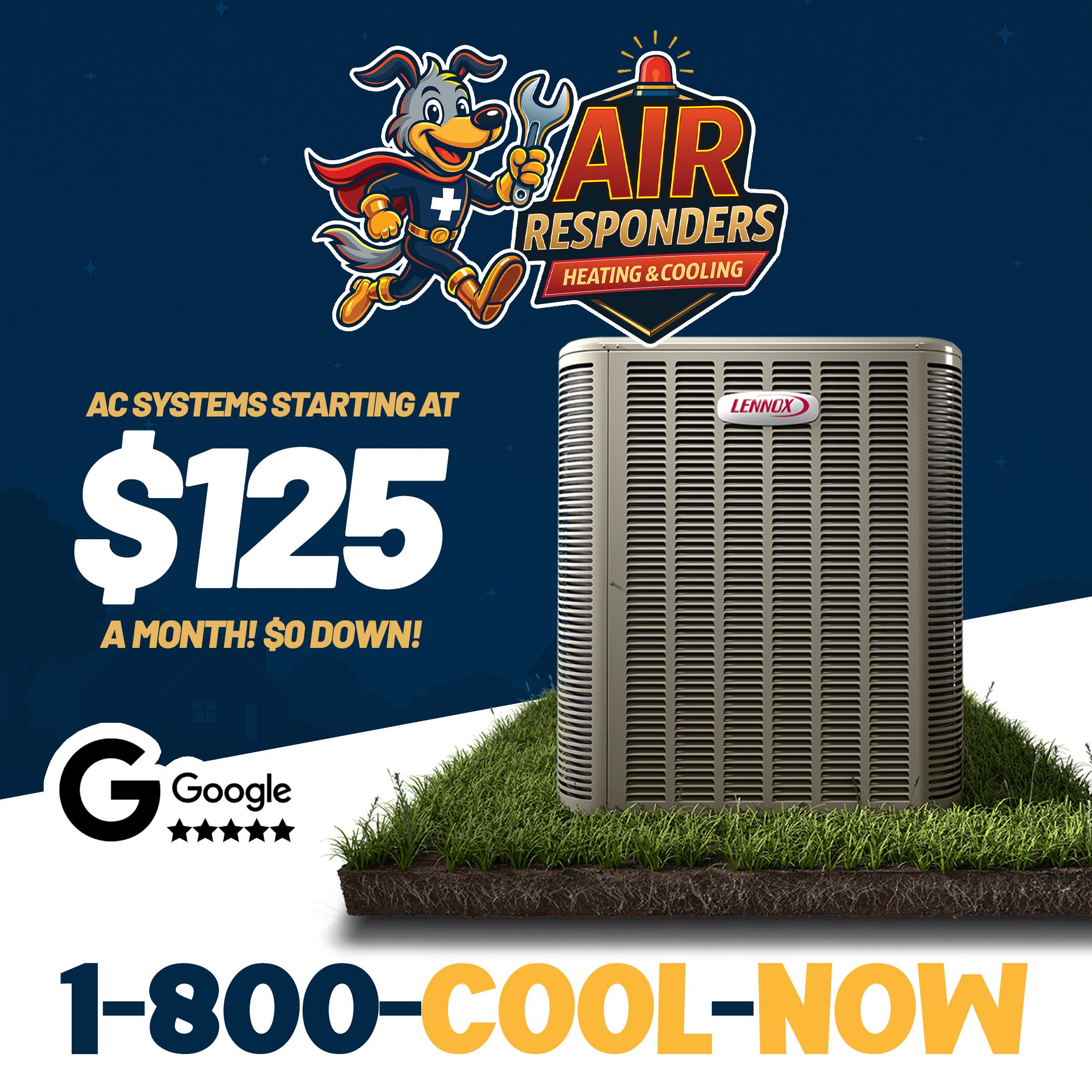 Air Responders — $125/mo AC promo