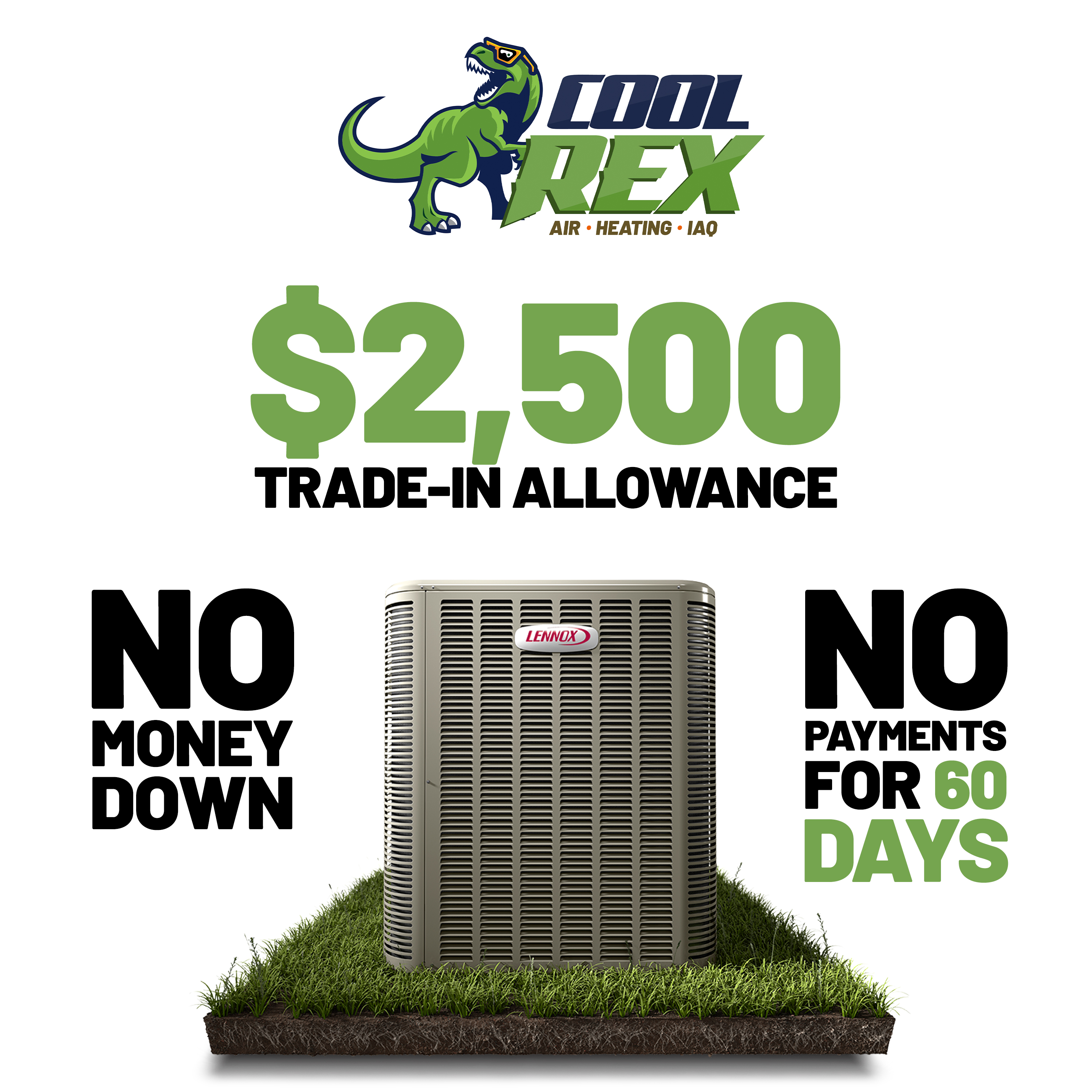 Cool Rex — $2,500 trade-in, no money down